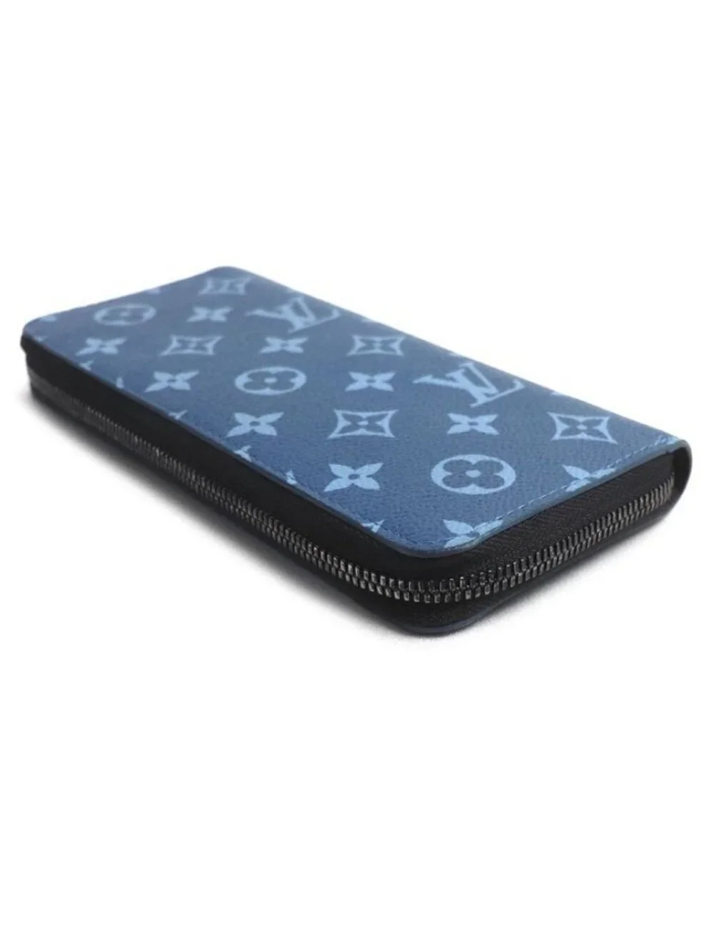 Louis Vuitton Zippy Wallet Vertical Zip Around Collection Blue